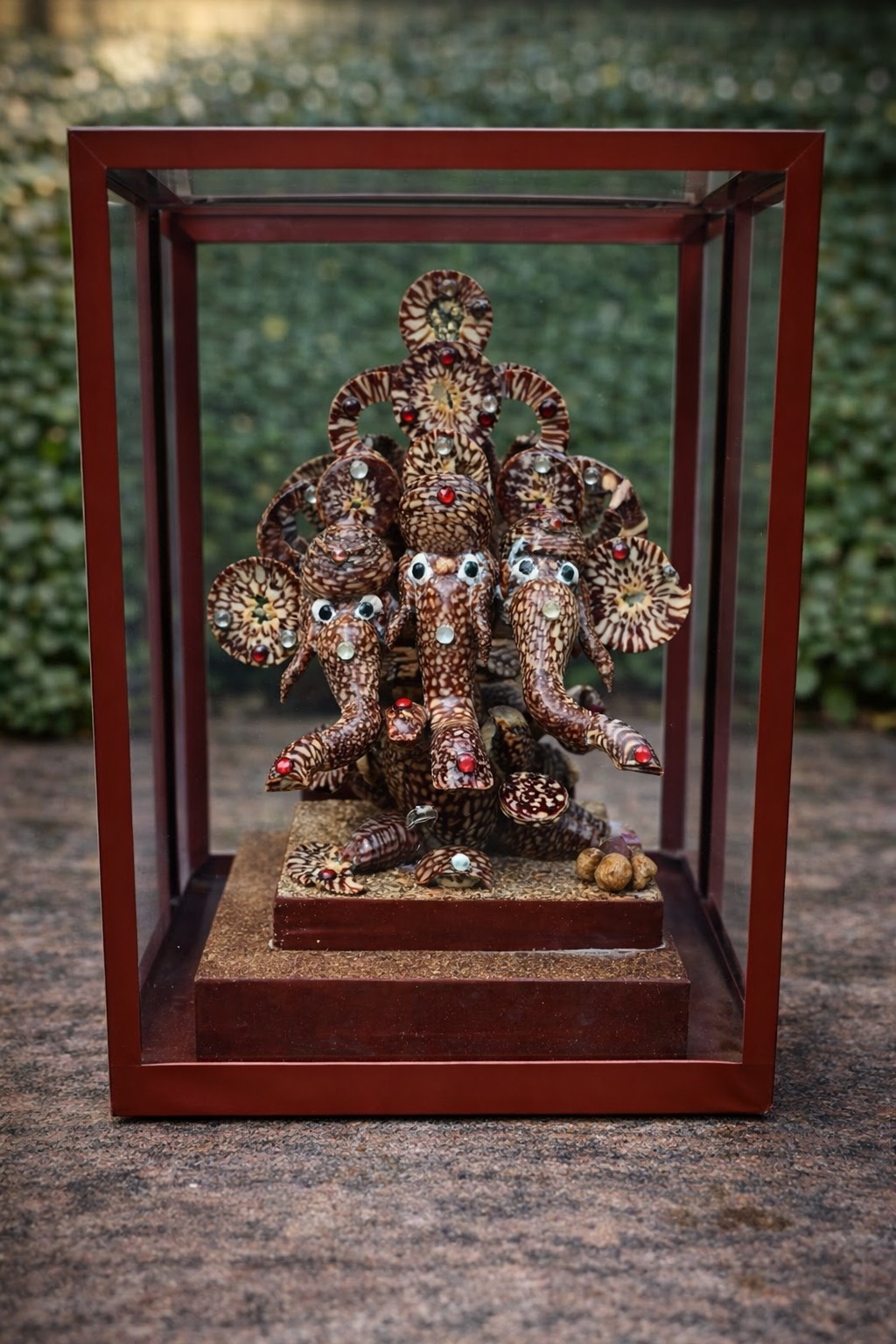 Teen Mukhi Ganesh Jii Supadi Moorti (7 inch)