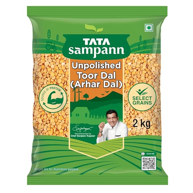 Unpolished Toor Dal 2 Kg