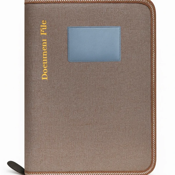 PU Leather Textured Executive Document Portfolio