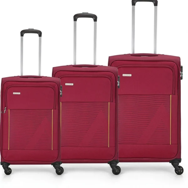 Soft Body Set of 3 Luggage 4 Wheels - Titus 3