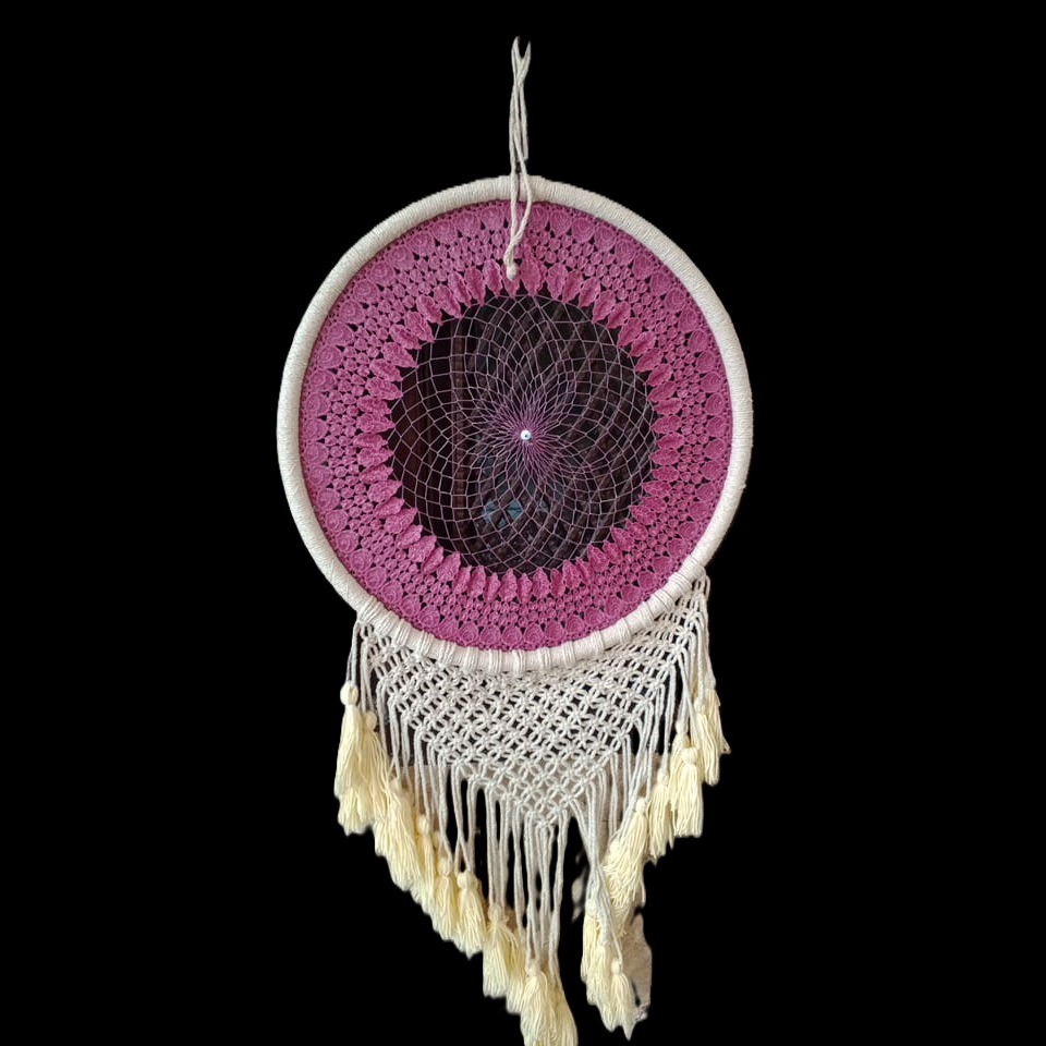 Dream Catcher Dark Pink1