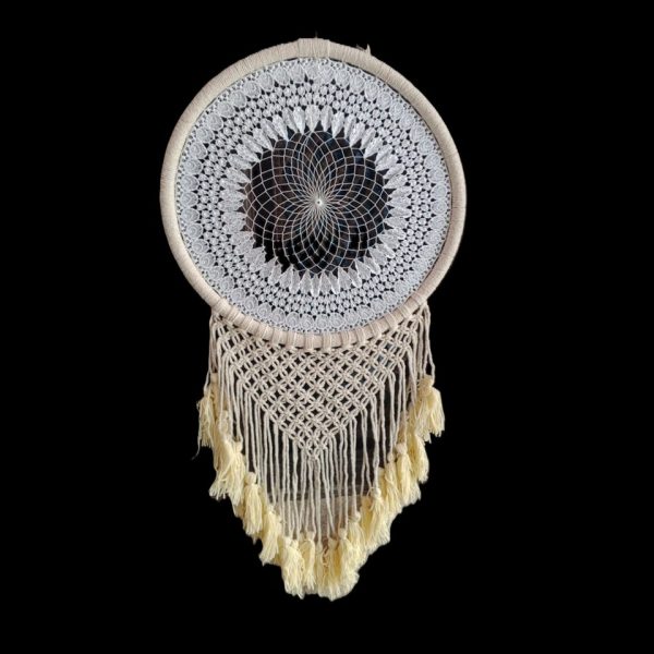 Dream Catcher mandala white crow set
