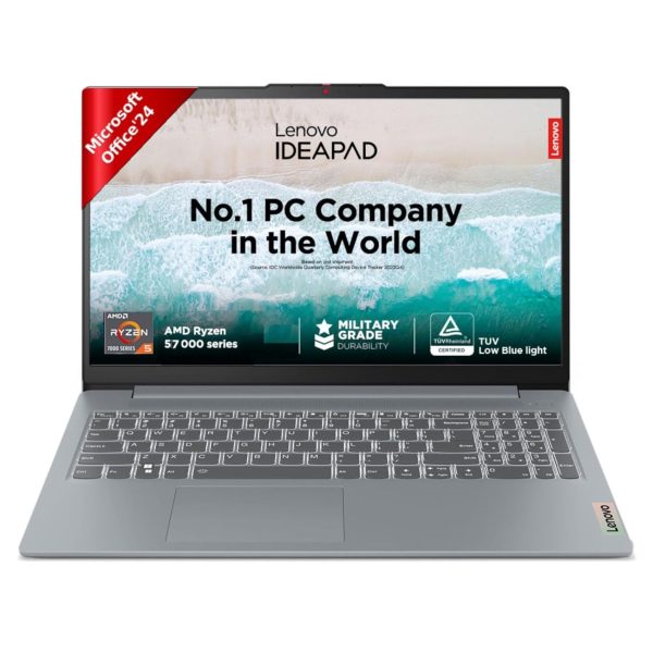 Lenovo Ideapad Slim 3 AMD Ryzen 5 7520U 15.6" (39.6cm) FHD Thin and Light Laptop (16GB/512GB SSD/Windows 11